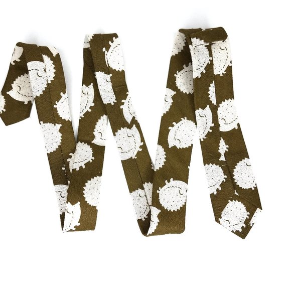 Necktie Hedgehog  Animal print Neck tie Adult - Picture 3 of 8